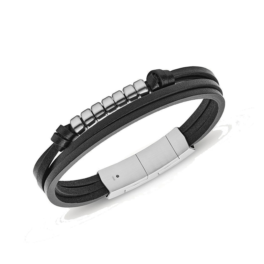 Fossil Jf03001-040 Erkek Deri Bileklik