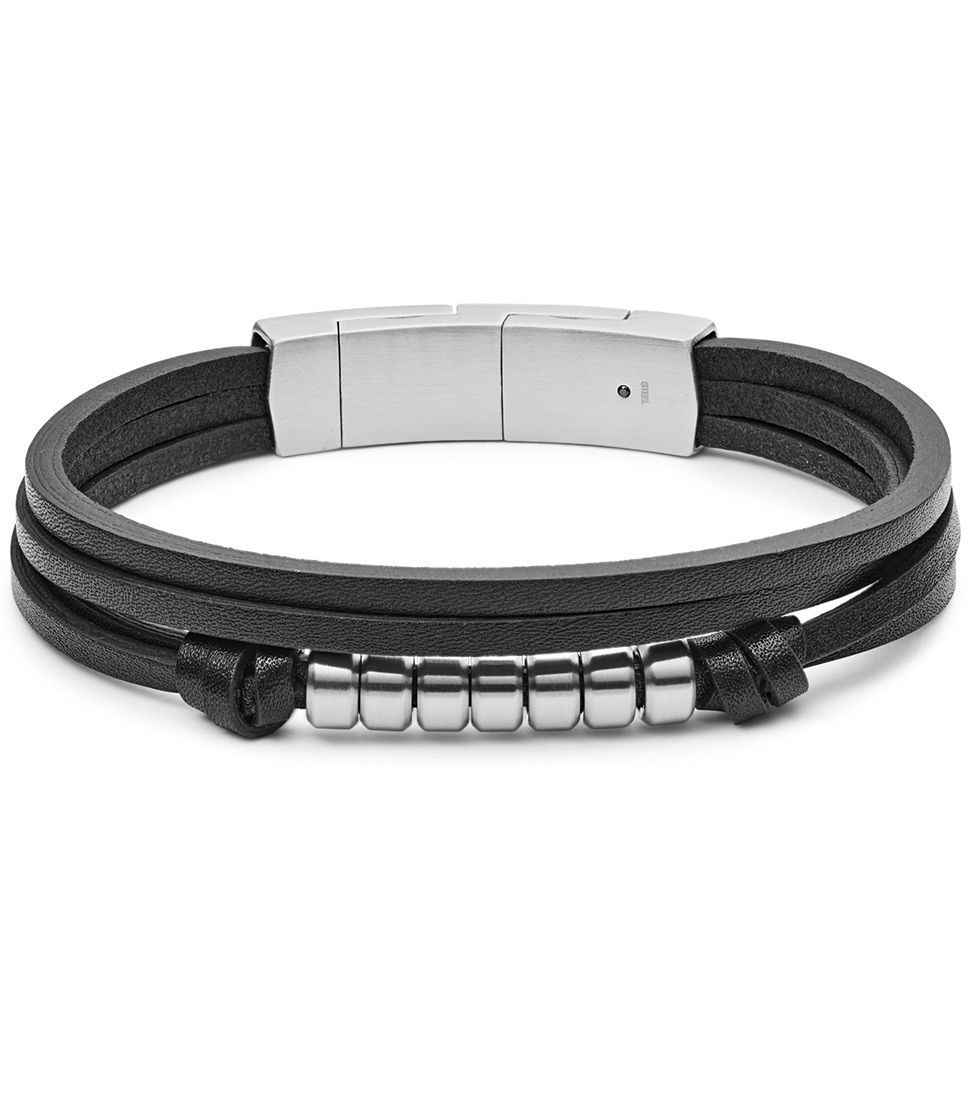 Fossil Jf03001-040 Erkek Deri Bileklik