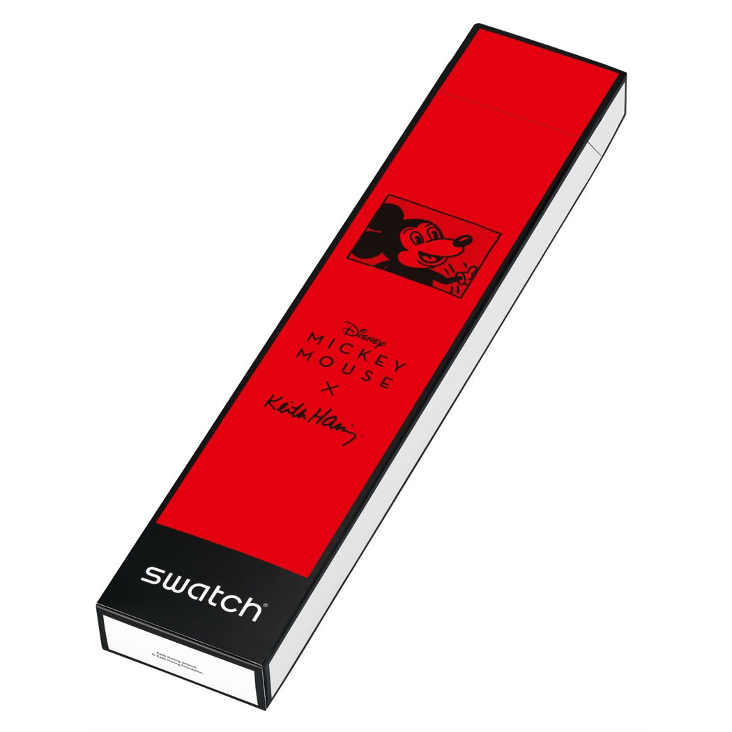 Swatch Suoz337 MICKEY BLANC SUR NOIR