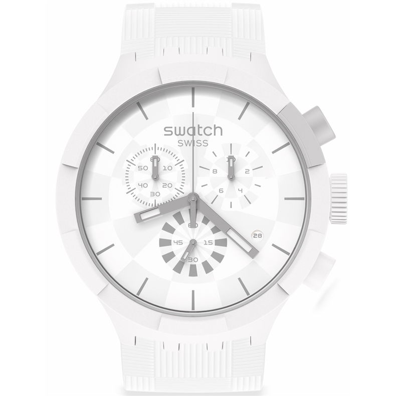 Swatch Sb02w400 CHEQUERED WHITE Kol Saati