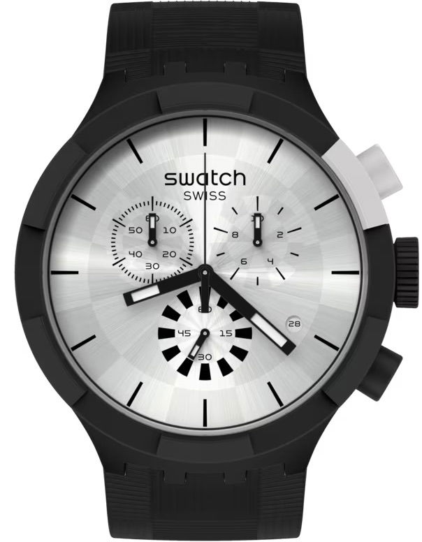 Swatch Sb02b404 CHEQUERED SILVER Kol Saati