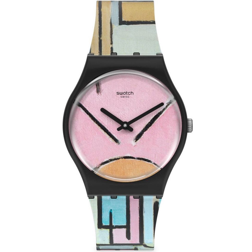 Swatch Gz350 COMPOSITION IN OVAL WITH COLOR PLANES 1