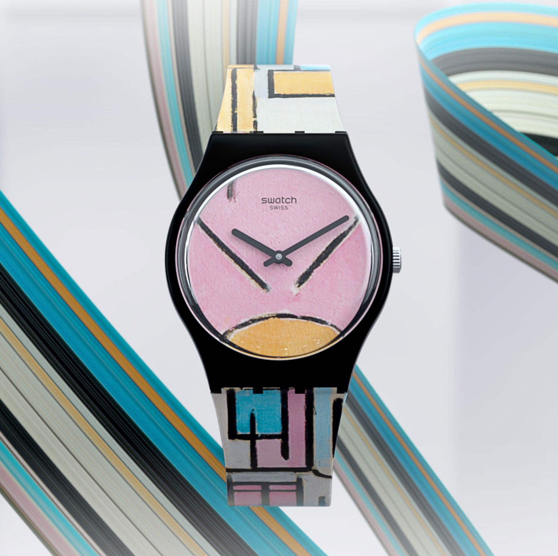 Swatch Gz350 COMPOSITION IN OVAL WITH COLOR PLANES 1