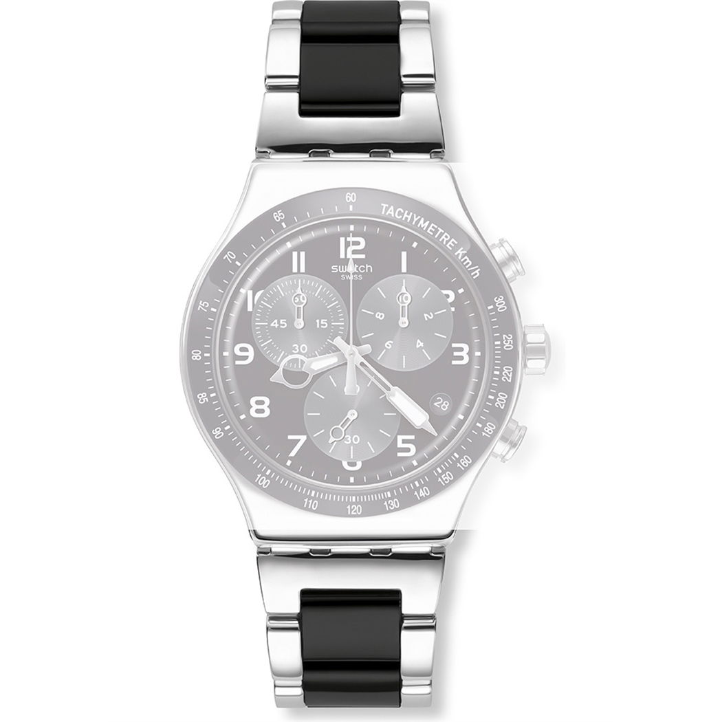 Swatch Metal/Siyah Çelik Kordon Ayvs441g