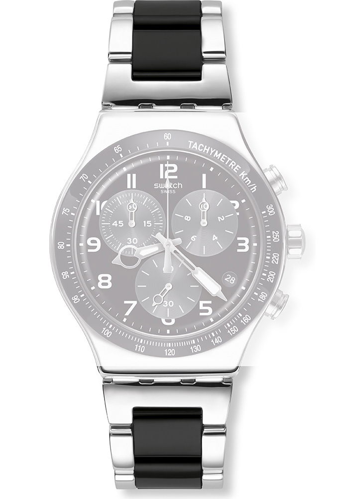 Swatch Metal/Siyah Çelik Kordon Ayvs441g