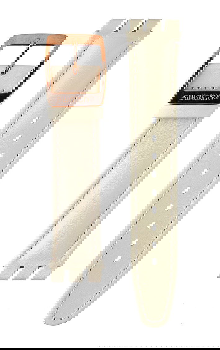 Swatch Krem Deri Kayış Aycg416