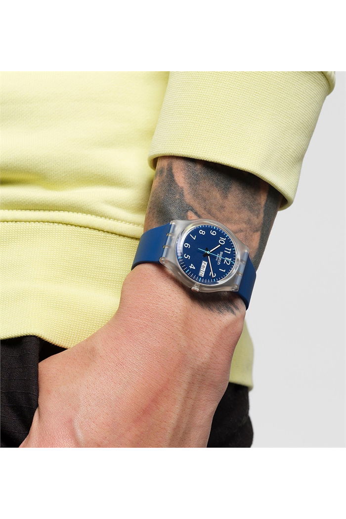 Swatch Ge725 RINSE REPEAT NAVY Kol Saati