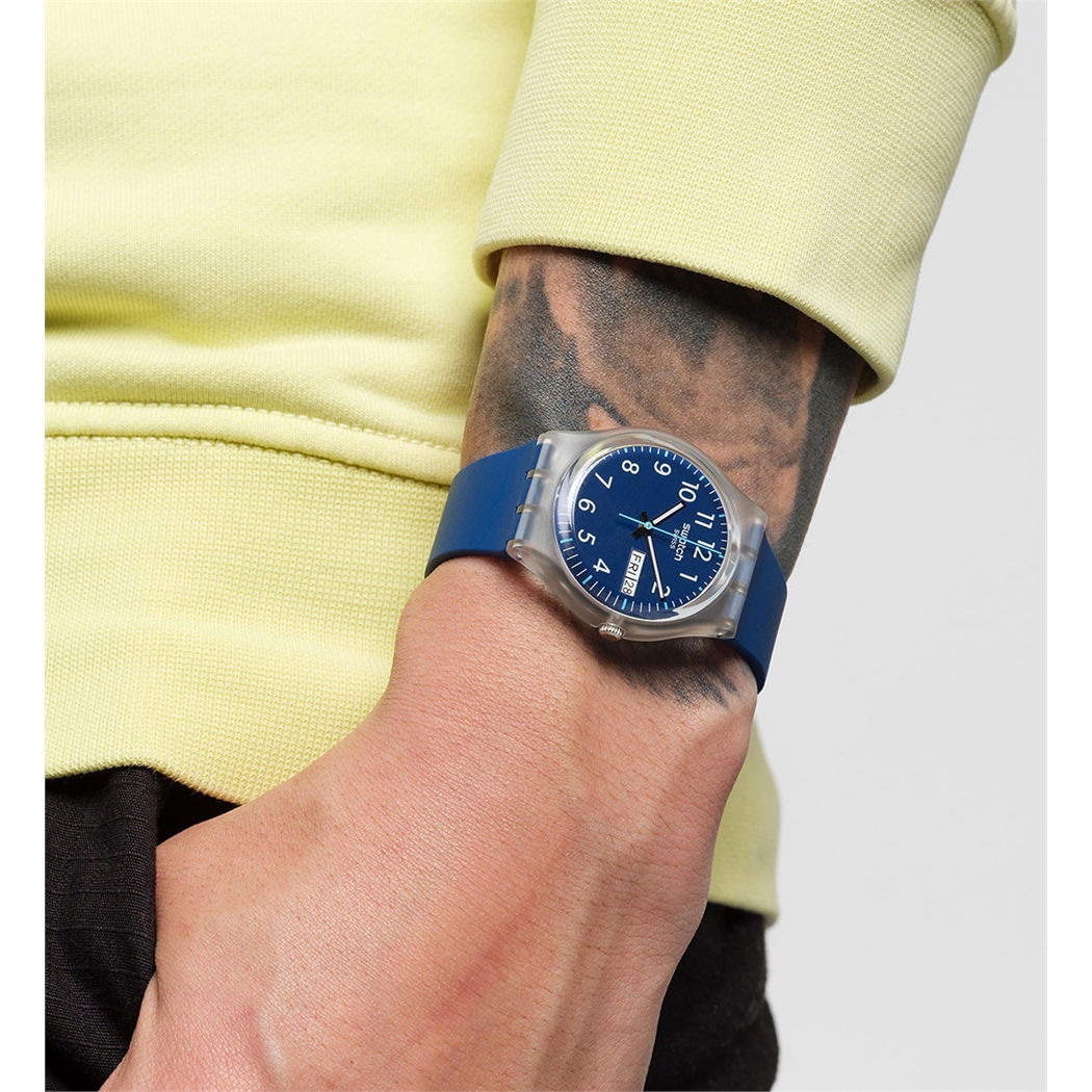Swatch Ge725 RINSE REPEAT NAVY Kol Saati