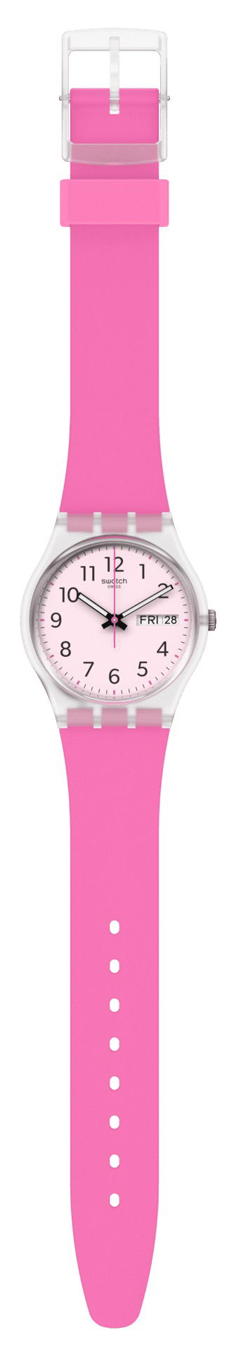 Swatch Ge724 RINSE REPEAT PINK Kol Saati