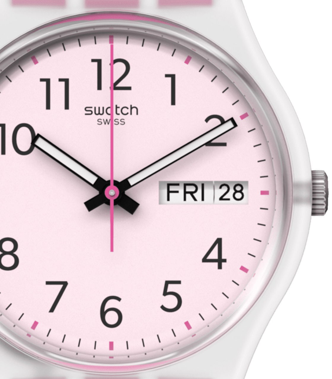 Swatch Ge724 RINSE REPEAT PINK Kol Saati