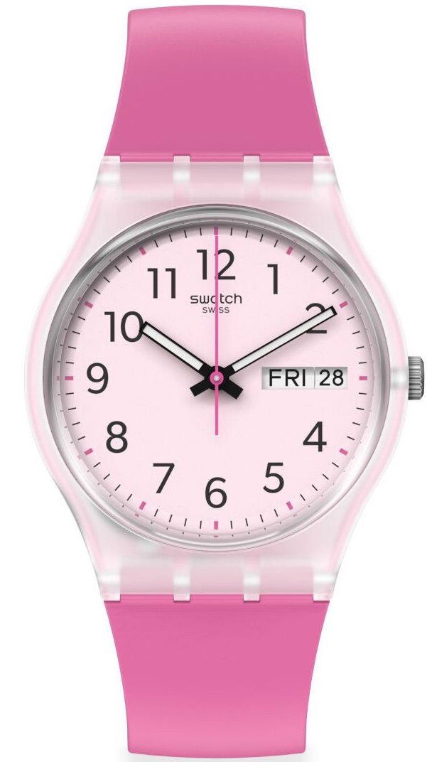 Swatch Ge724 RINSE REPEAT PINK Kol Saati