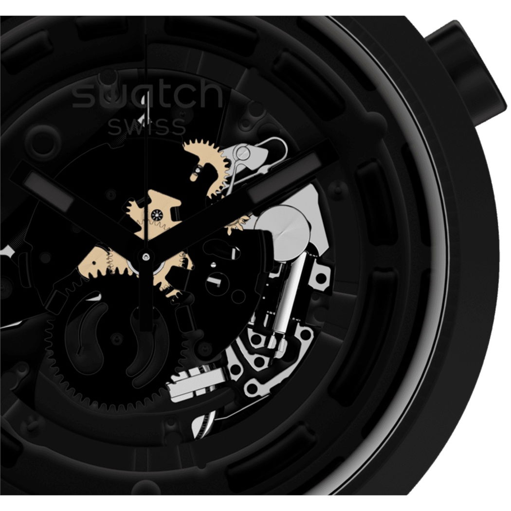 Swatch Sb03b100 C-BLACK Big Bold Ceramic