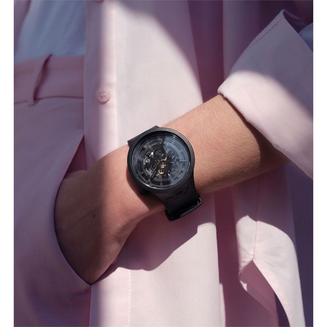 Swatch Sb03b100 C-BLACK Big Bold Ceramic