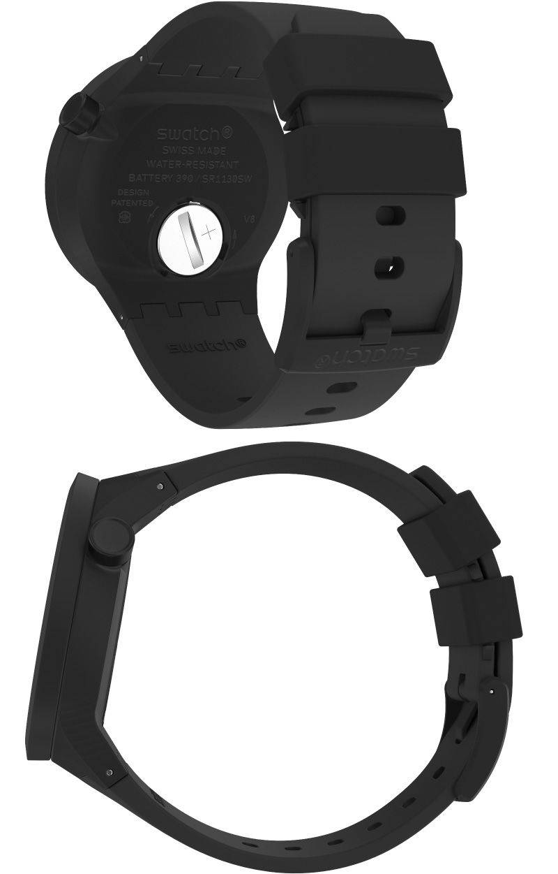 Swatch Sb03b100 C-Black Big Bold Ceramic Kol Saati