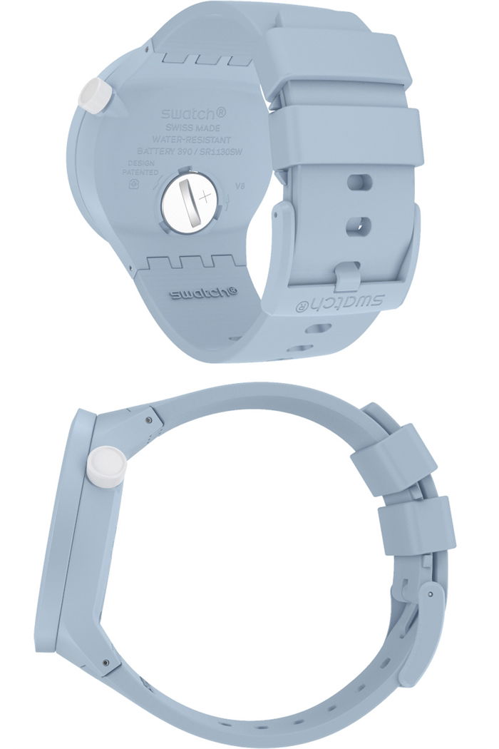 Swatch Sb03n100 C-BLUE Big Bold Ceramic