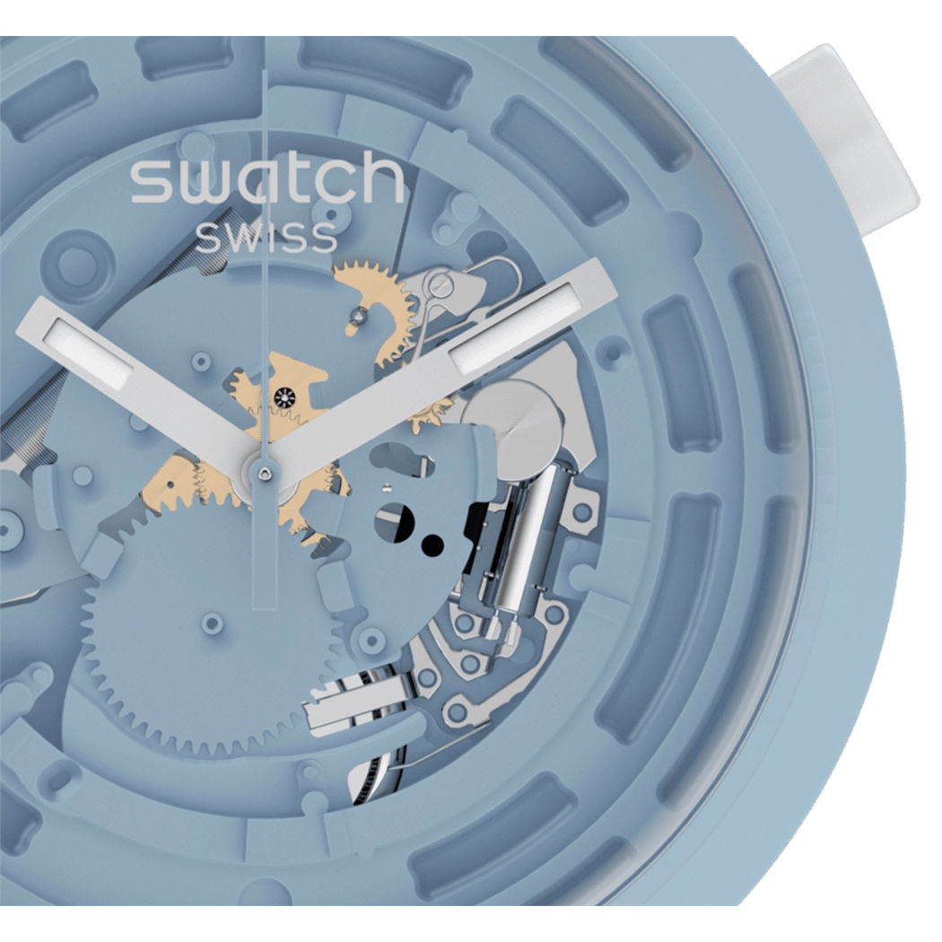 Swatch Sb03n100 C-BLUE Big Bold Ceramic