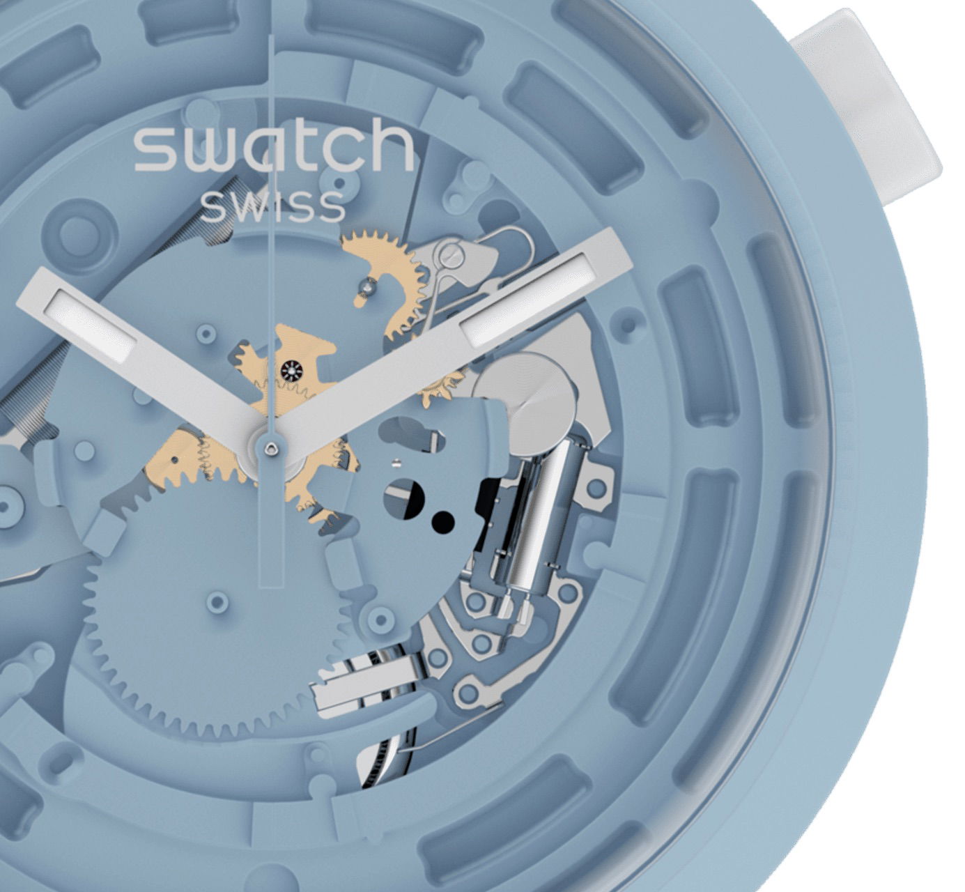 Swatch Sb03n100 C-BLUE Big Bold Ceramic