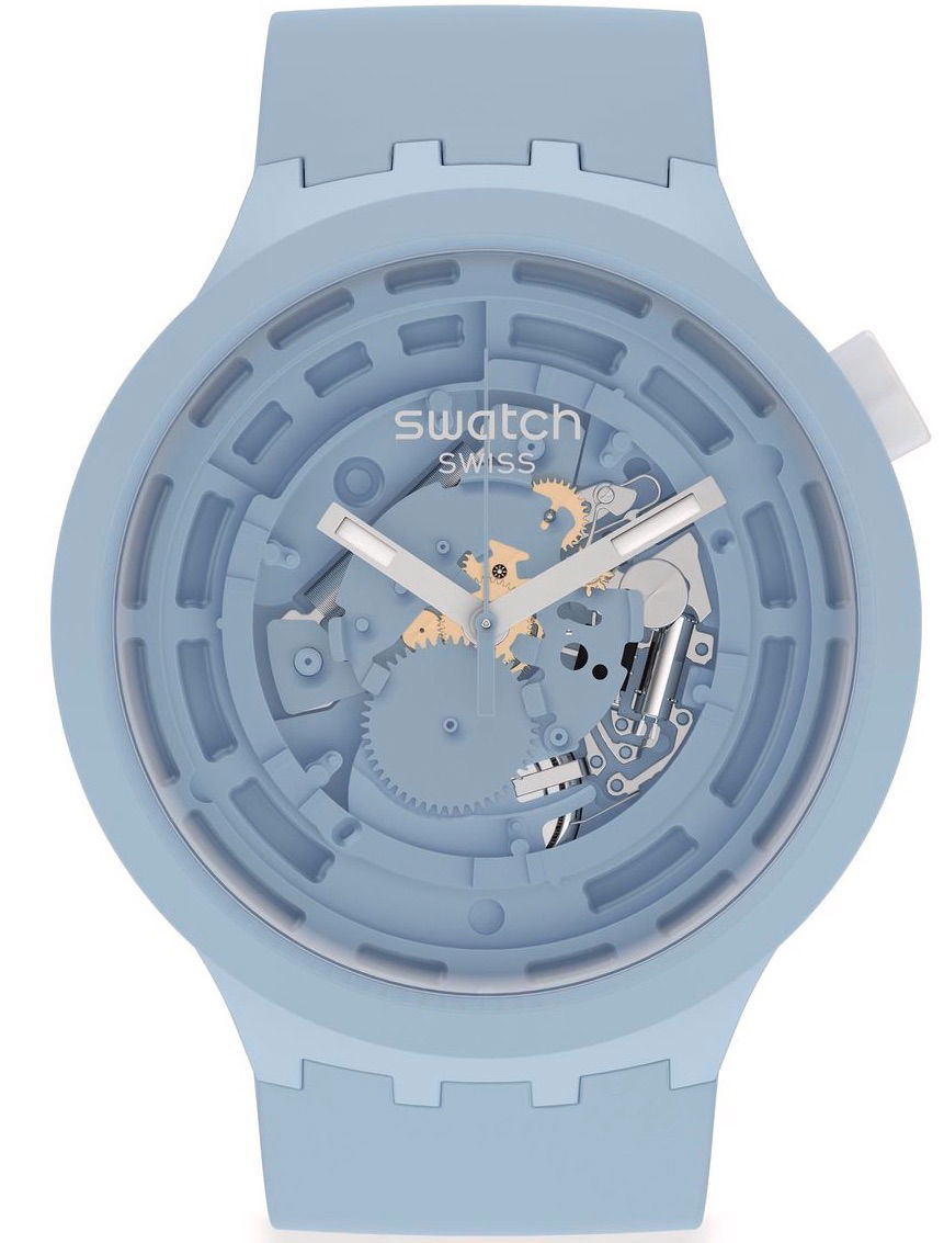 Swatch Sb03n100 C-BLUE Big Bold Ceramic
