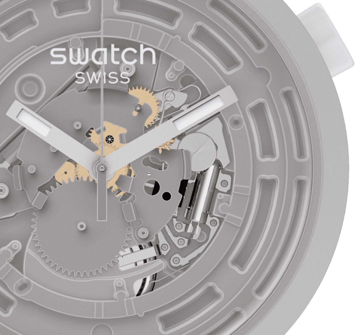 Swatch Sb03m100 C-GREY Big Bold Ceramic