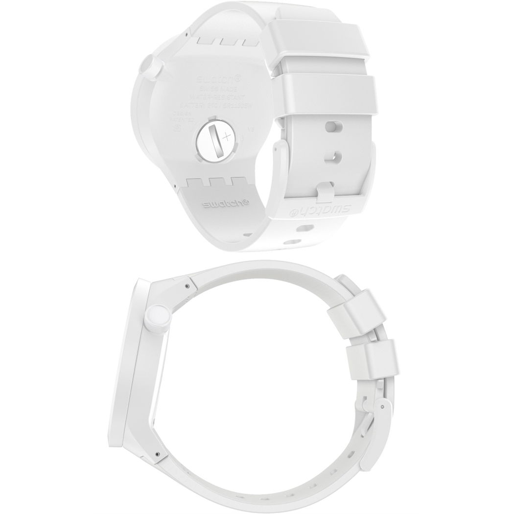 Swatch Sb03w100 C-WHITE Big Bold Ceramic