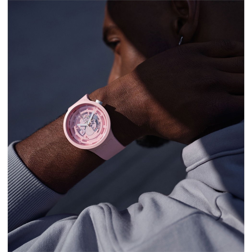 Swatch Sb03p100 C-PINK Big Bold Ceramic