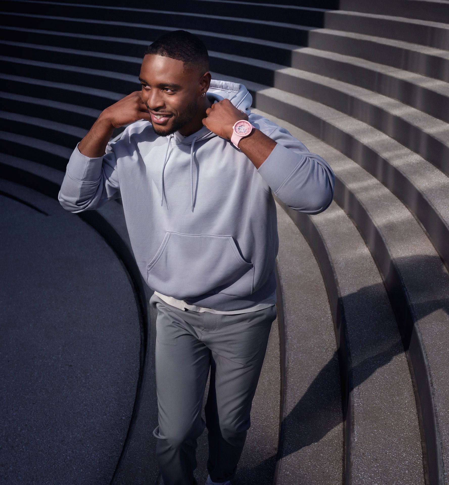 Swatch Sb03p100 C-PINK Big Bold Ceramic