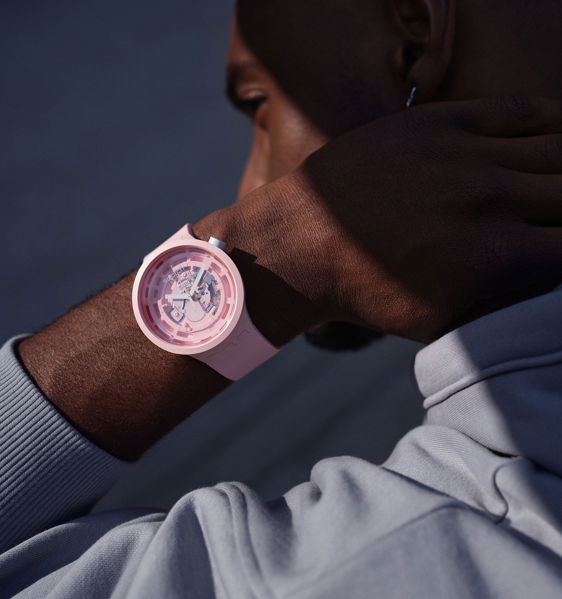 Swatch Sb03p100 C-PINK Big Bold Ceramic