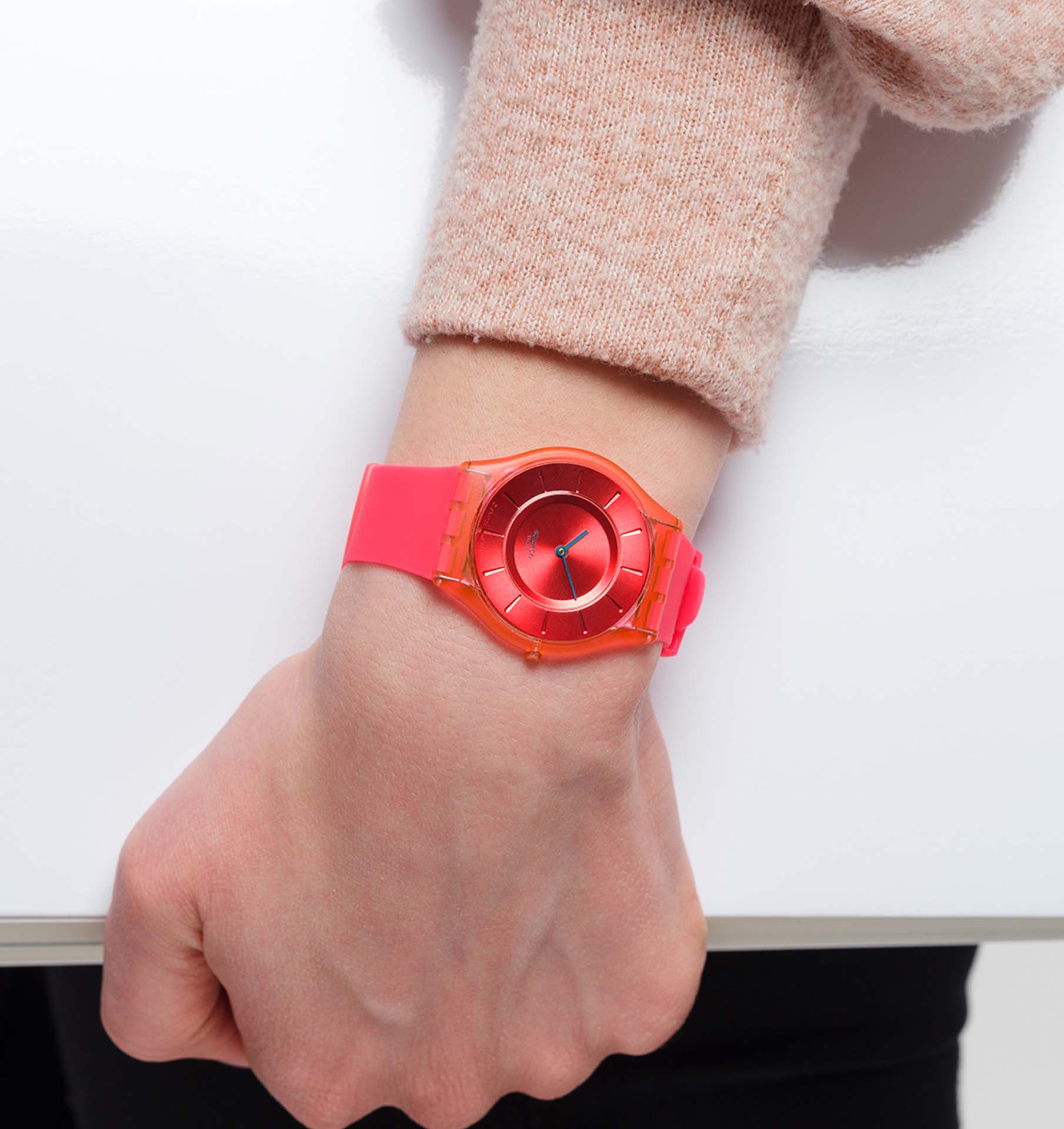 Swatch Ss08r100 SWEET CORAL Bayan Kol Saati