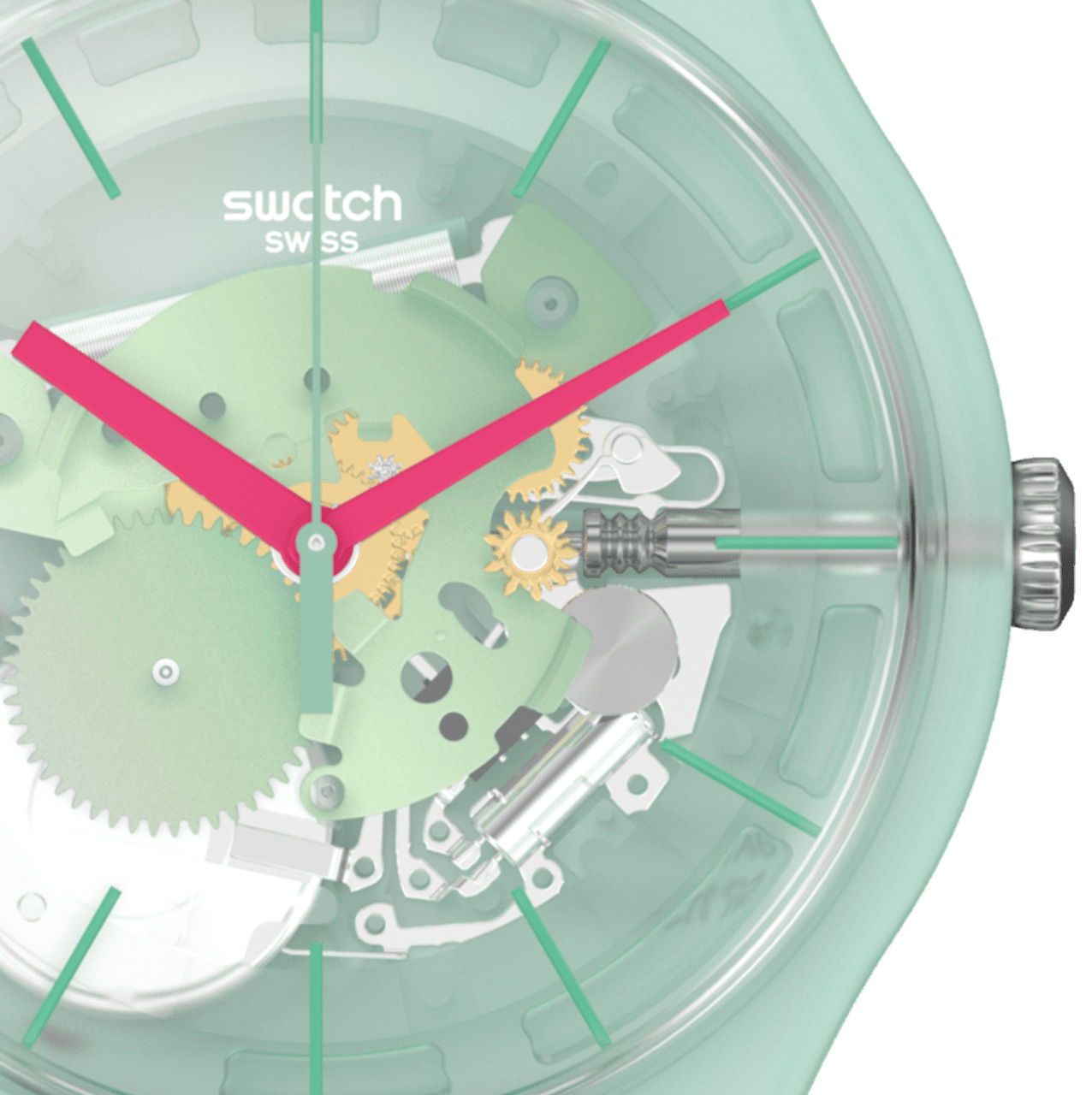 Swatch Suok152 MUTED GREEN Kol Saati