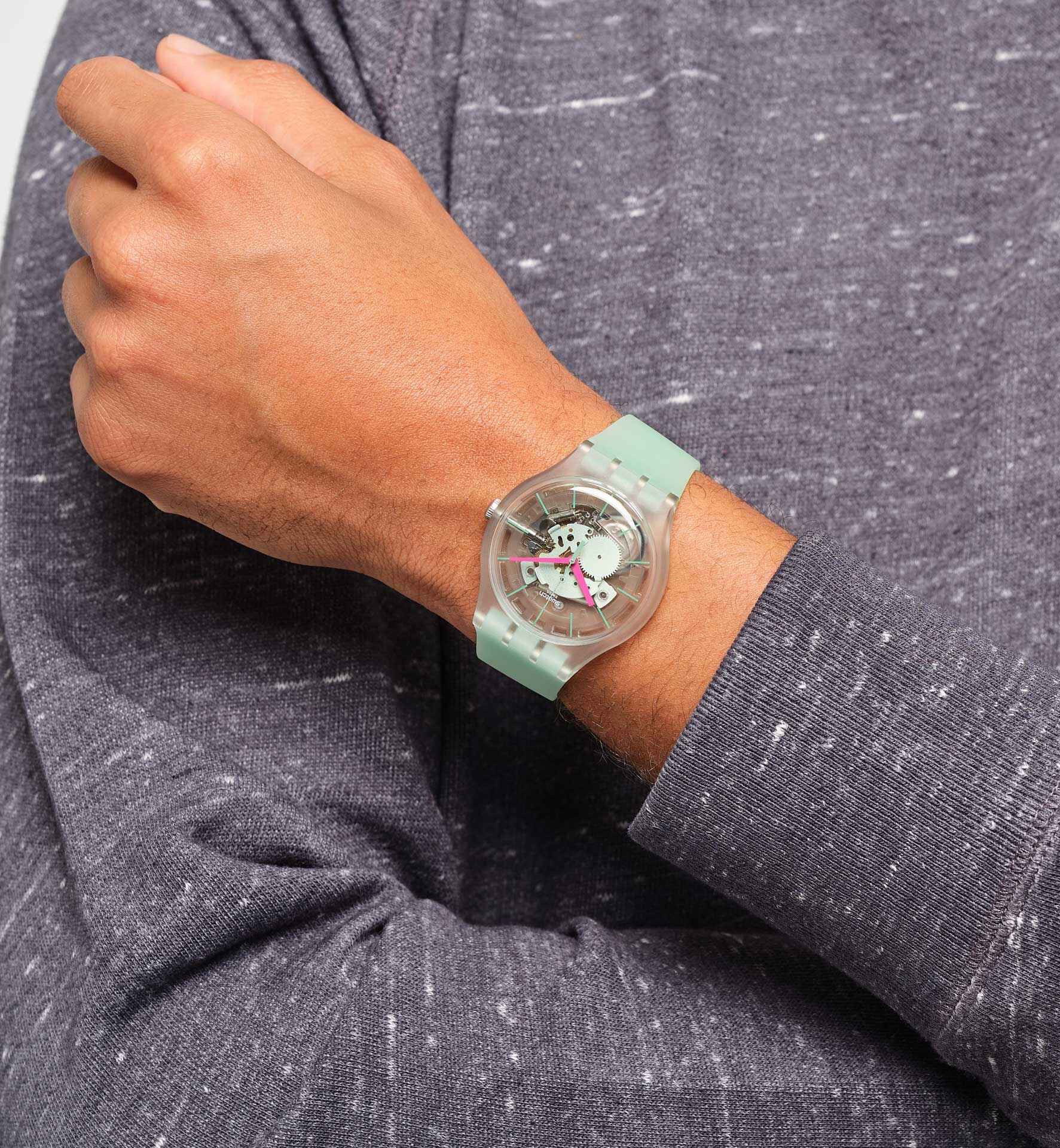 Swatch Suok152 MUTED GREEN Kol Saati