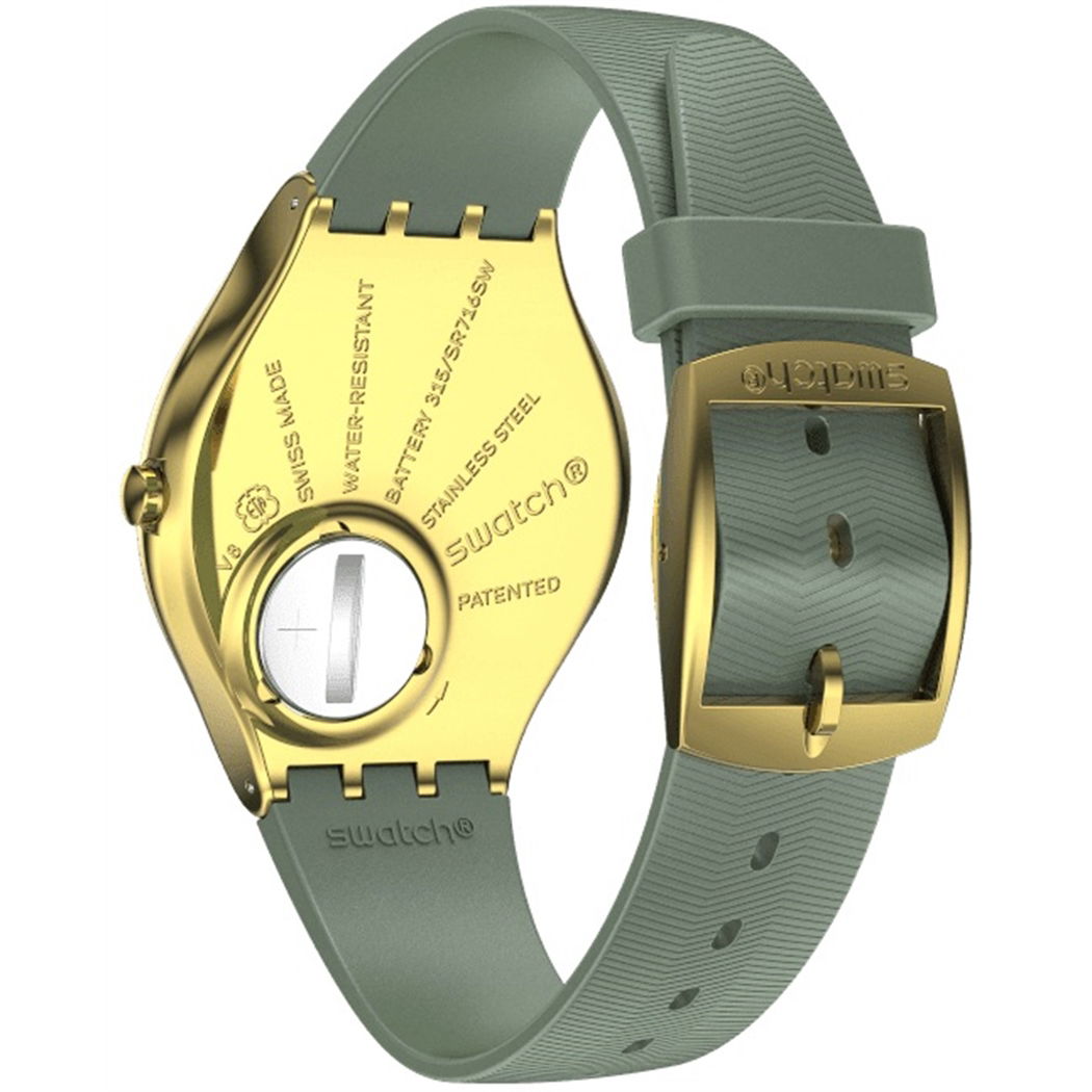Swatch Syxg113 GREEN MOIRE Kol Saati