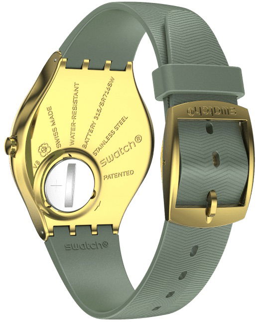 Swatch Syxg113 GREEN MOIRE Kol Saati