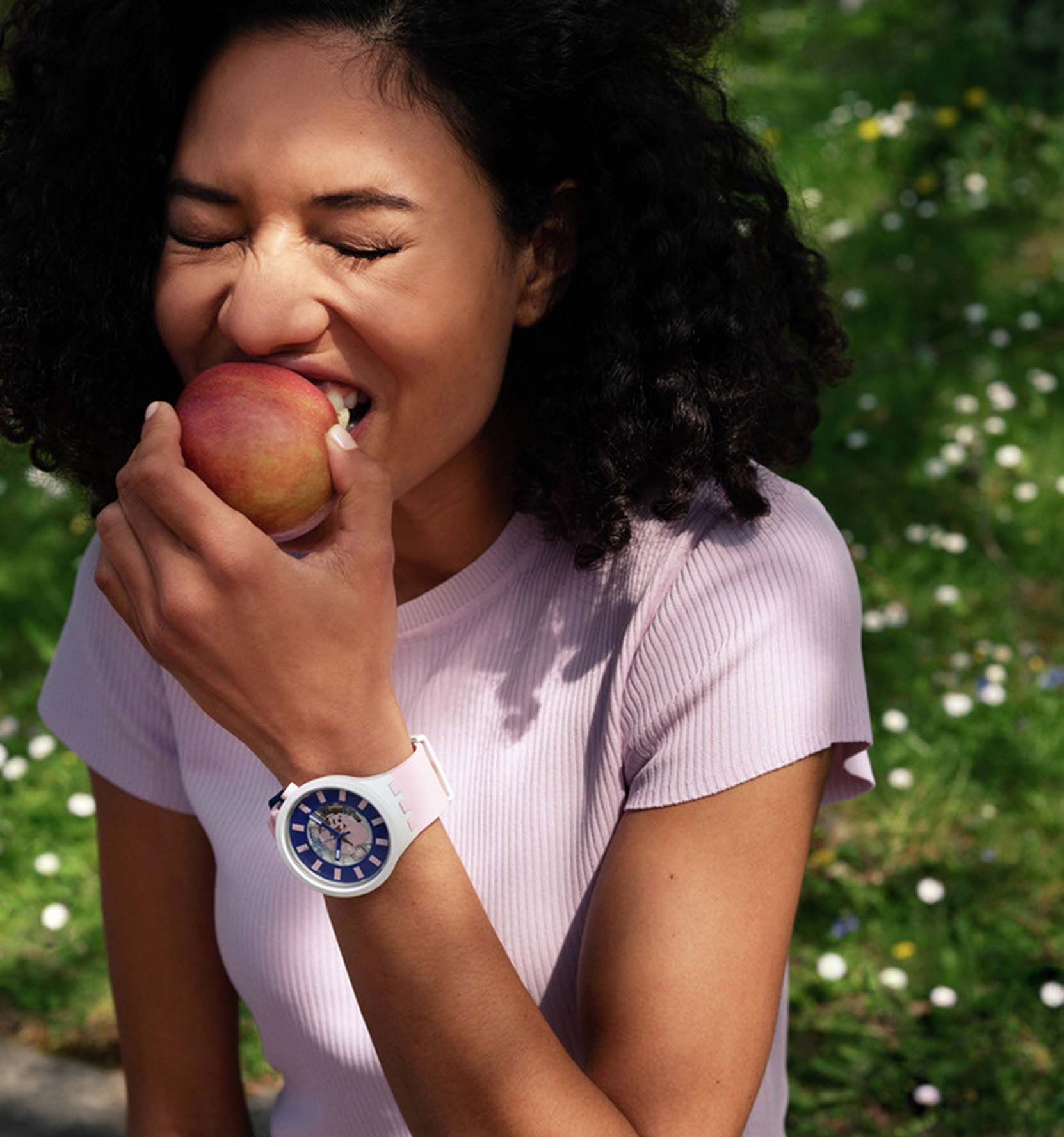 Swatch Sb03m105 DIVERSIPINK Bioceramic