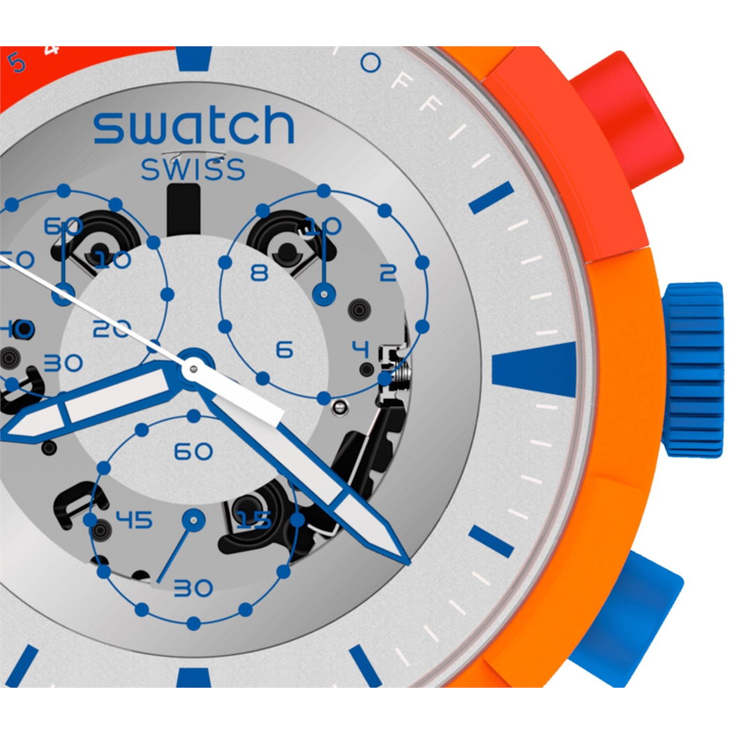 Swatch Sb04z401 LAUNCH BIG BOLD NASA