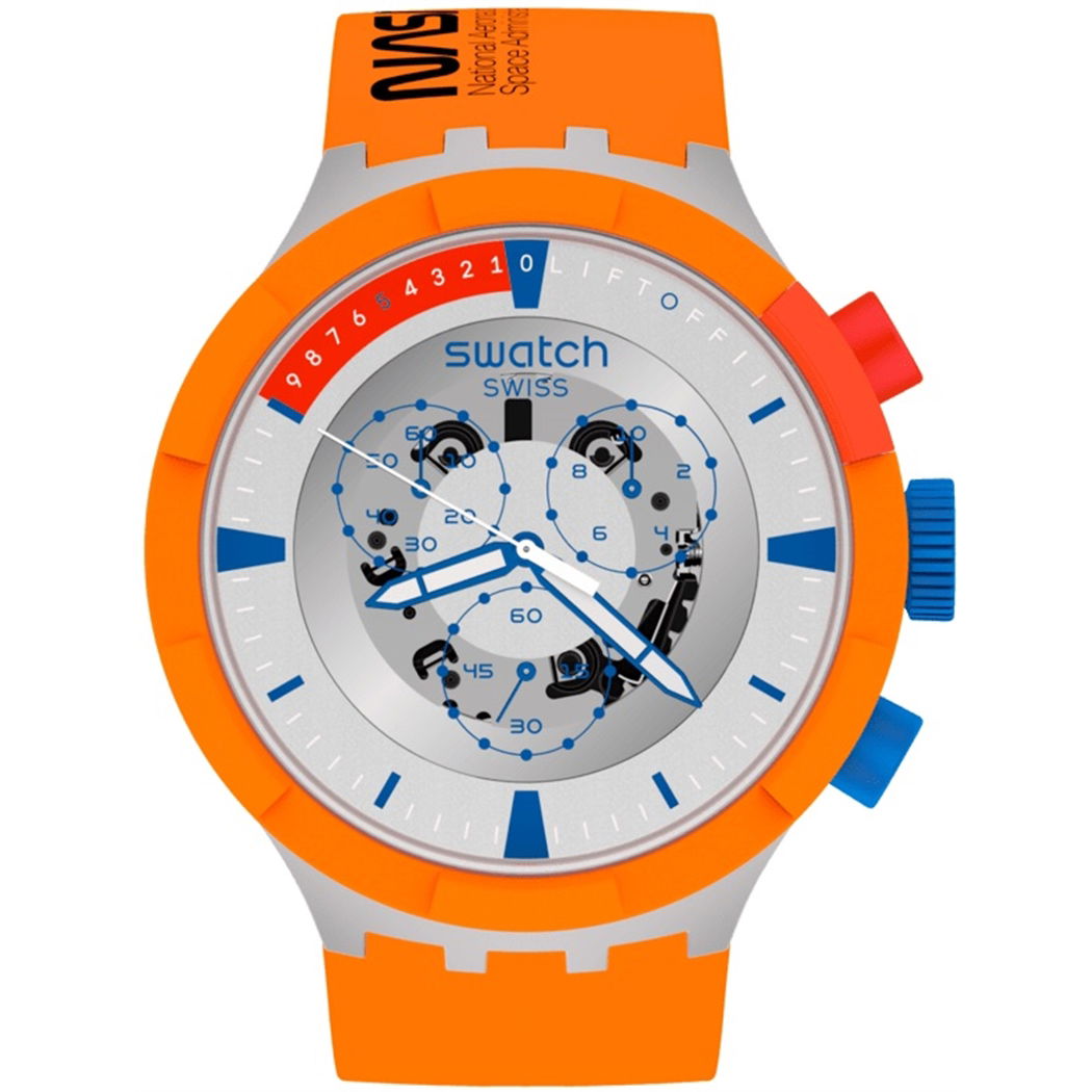 Swatch Sb04z401 LAUNCH BIG BOLD NASA