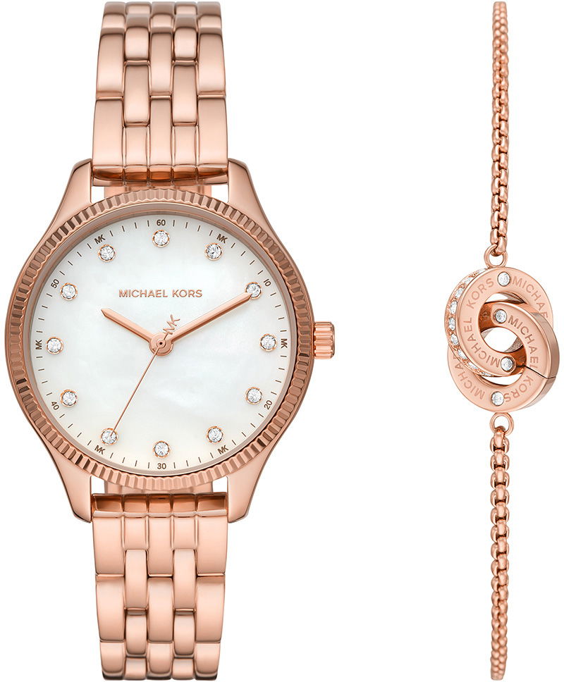 Michael Kors Mk1025 Kadın Set Kol Saati ve Bileklik