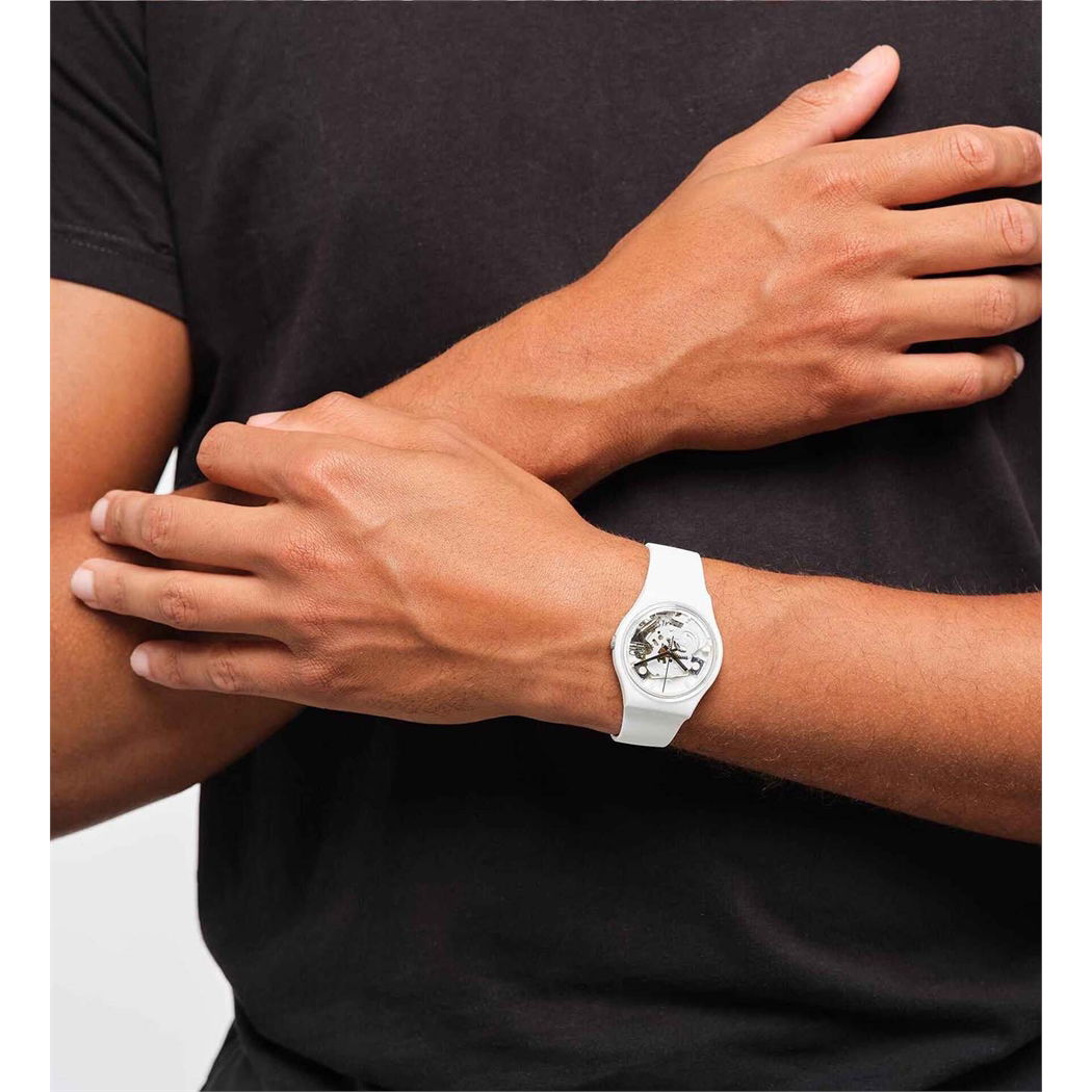 Swatch So31w102 SPOT TIME WHITE Kol Saati