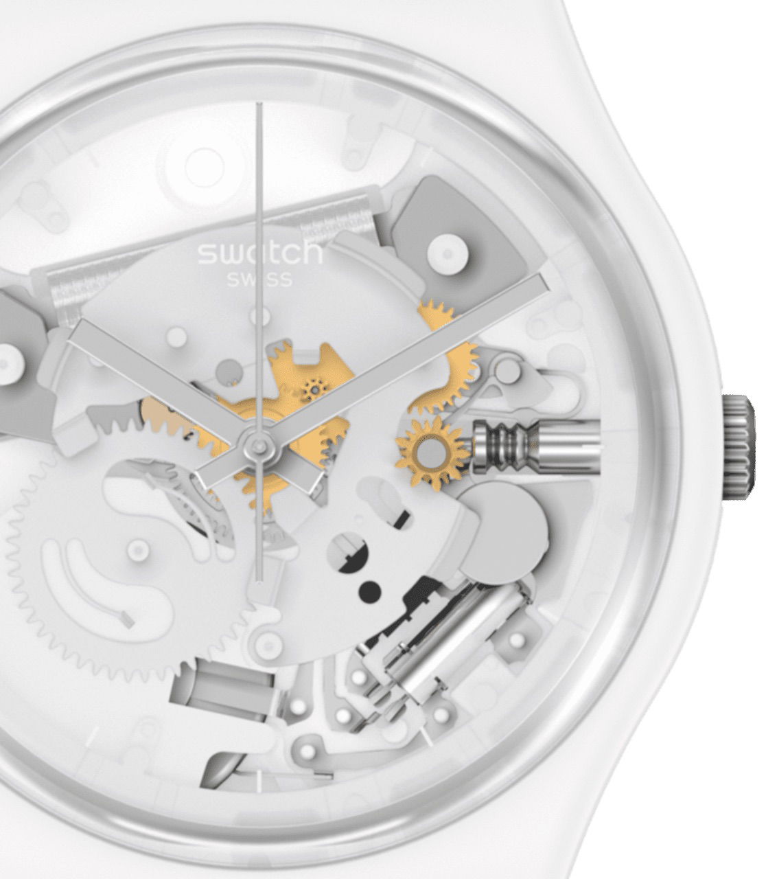 Swatch So31w102 SPOT TIME WHITE Kol Saati