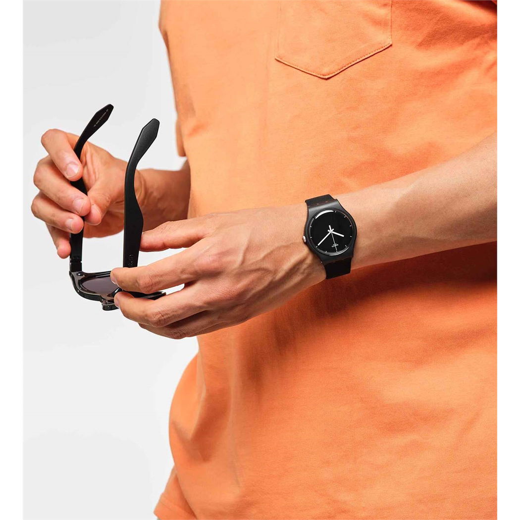 Swatch So32b106 THINK TIME BLACK Kol Saati