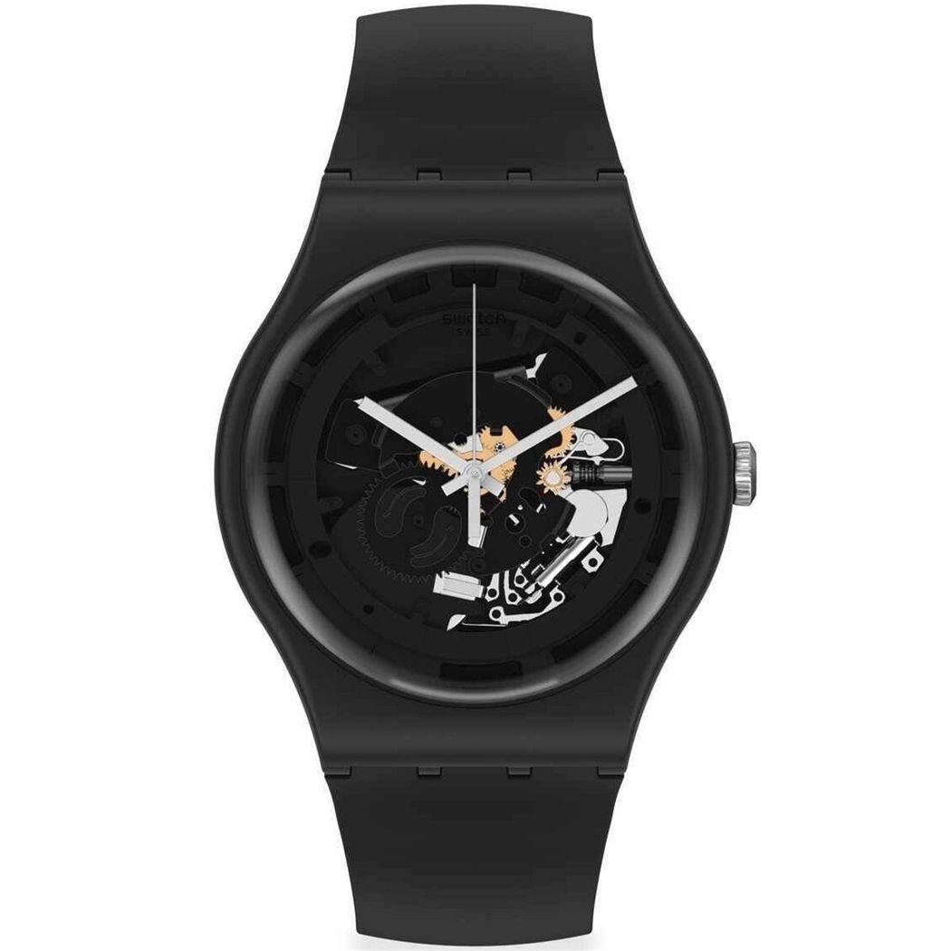 Swatch So32b108 SPOT TIME BLACK Kol Saati