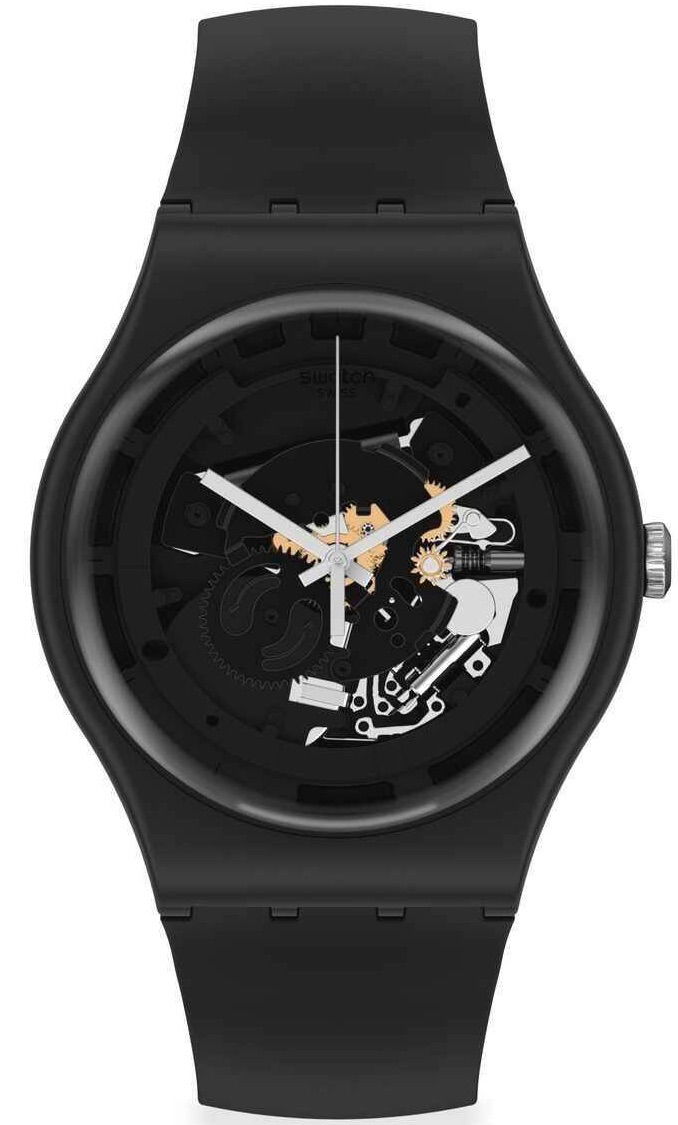 Swatch So32b108 SPOT TIME BLACK Kol Saati