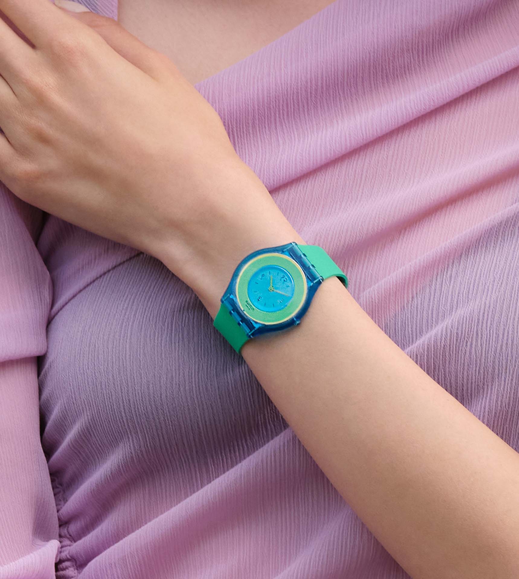 Swatch Ss08z100 HARA GREEN 01 Kol Saati