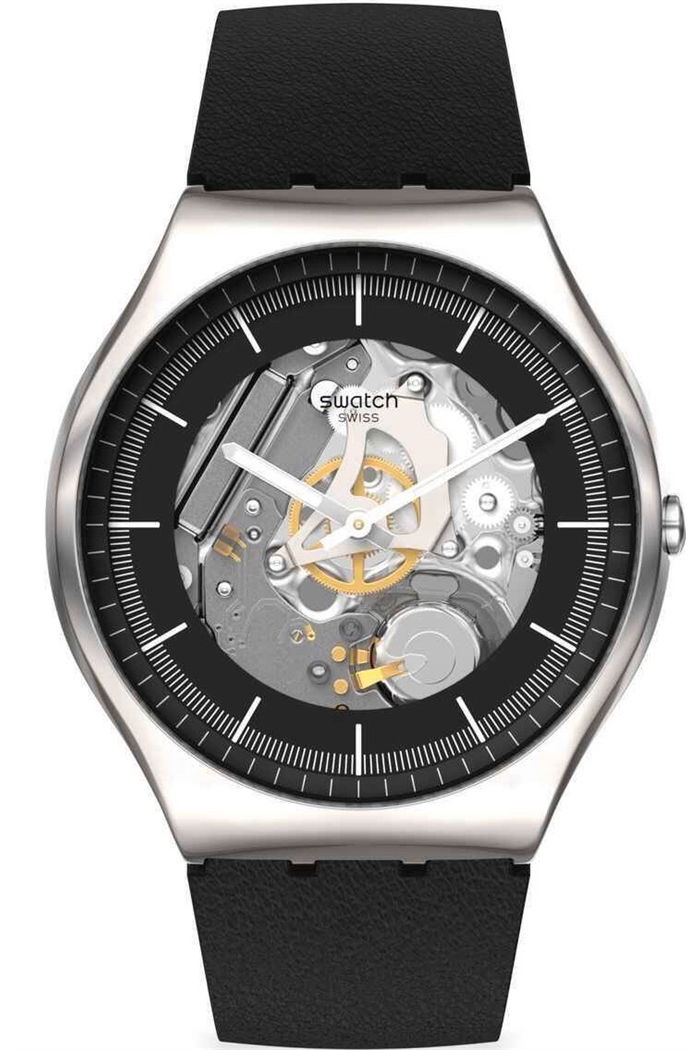 Swatch Ss07s115 BLACK SKELETON Kol Saati
