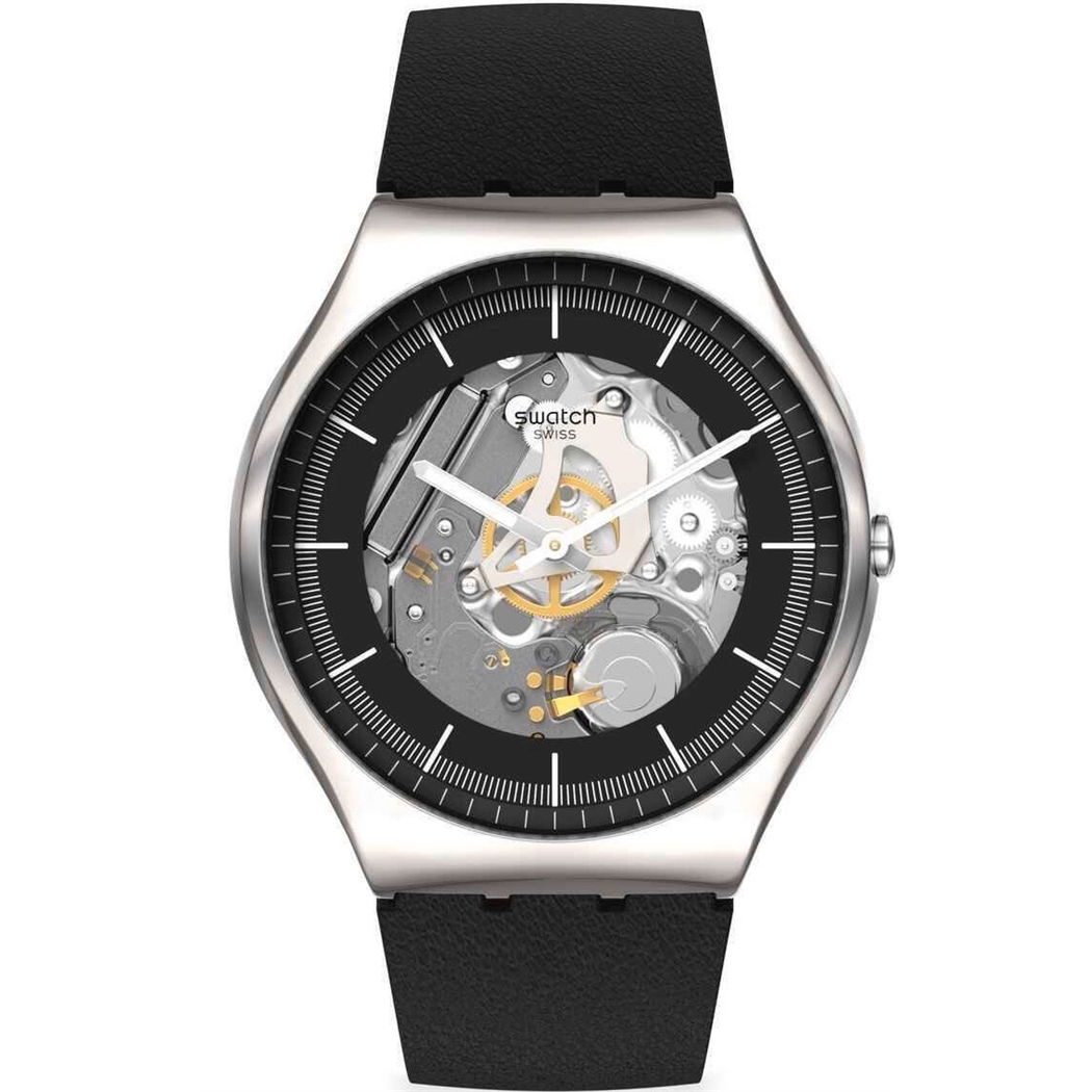 Swatch Ss07s115 BLACK SKELETON Kol Saati