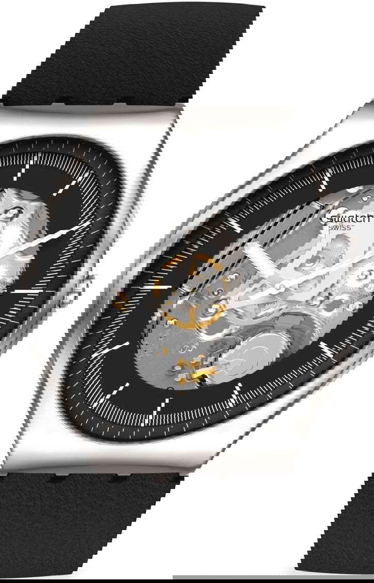 Swatch Ss07s115 BLACK SKELETON Kol Saati