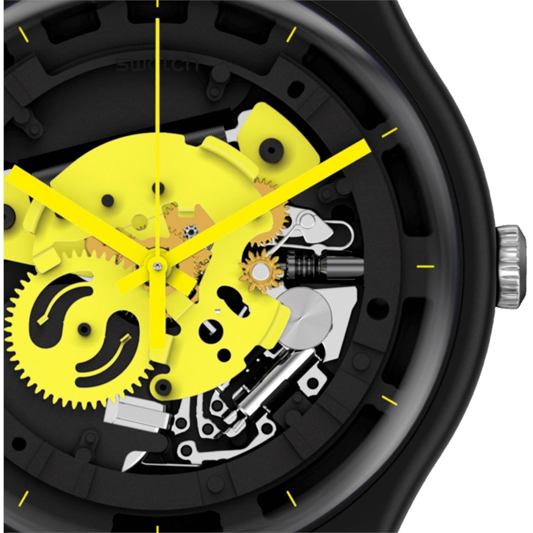 Swatch So32b111 TIME TO YELLOW BIG Kol Saati