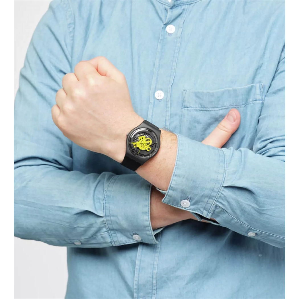 Swatch So32b111 TIME TO YELLOW BIG Kol Saati