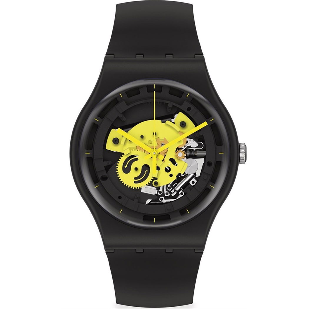 Swatch So32b111 TIME TO YELLOW BIG Kol Saati