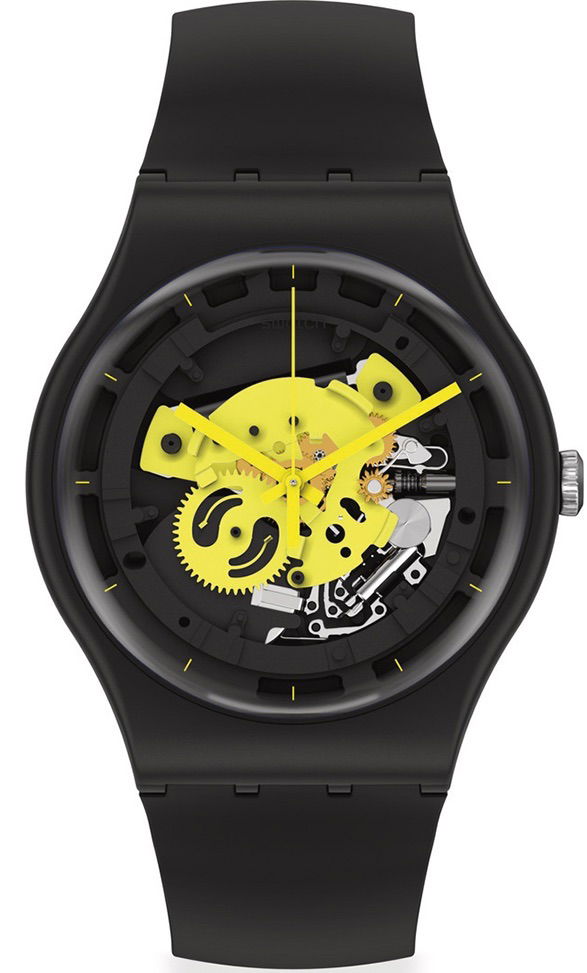 Swatch So32b111 TIME TO YELLOW BIG Kol Saati
