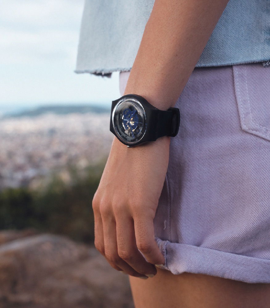 Swatch So32b109 Time To Blue Big Kol Saati